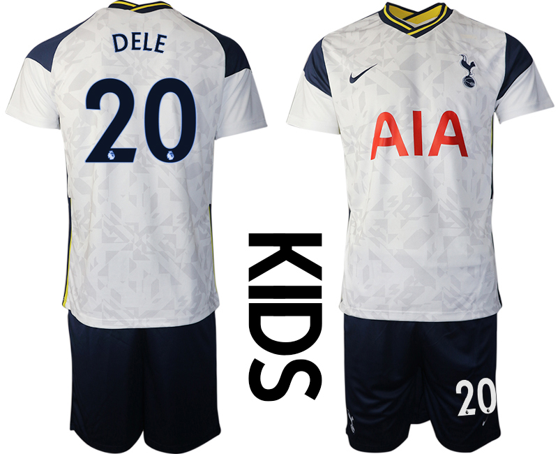 Youth 2020-2021 club Tottenham home white #20 Soccer Jerseys